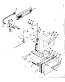 Backguard and door section