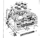 Kenmore 1554556820 top section and outer body parts diagram