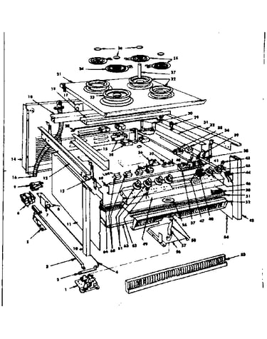 Top section and outer body parts