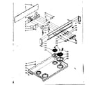 Kenmore 6289646800 backguard and cooktop assembly diagram
