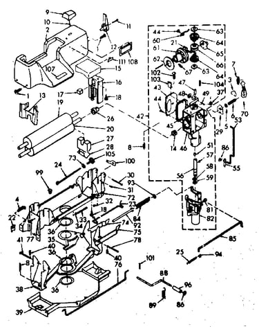 Wringer and wringer gear case assembly