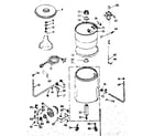 Kenmore 1106802300 machine sub-assembly diagram