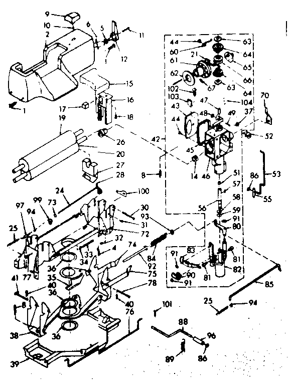 WRINGER AND GEAR CASE