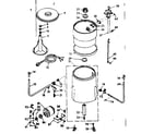Kenmore 1106802310 machine sub-assembly diagram