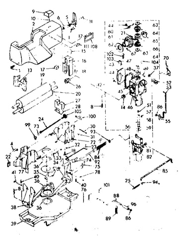 Wringer and wringer gear case assembly