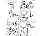 Kenmore 1106802311 machine sub-assembly diagram