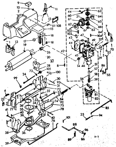 Wringer and wringer gear case assembly