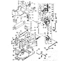 Kenmore 1106802340 wringer and wringer gear case assembly diagram