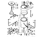 Kenmore 1106802343 machine sub-assembly diagram