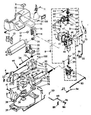 Wringer and wringer gear case assembly