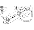 Kenmore 1106802343 pump assembly and pump parts diagram