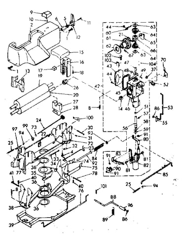 Wringer and wringer gear case assembly