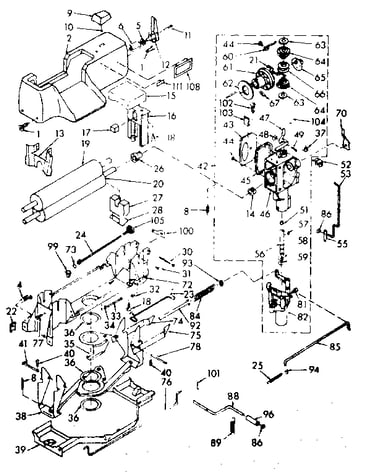 Wringer and wringer gear case assembly