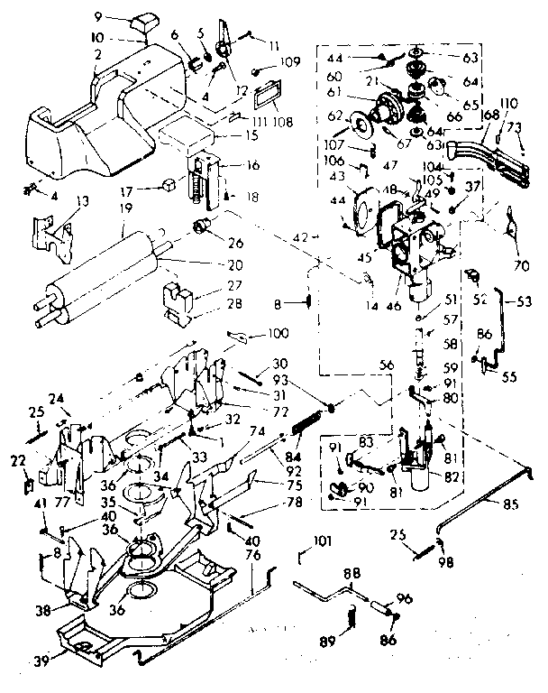 WRINGER AND WRINGER GEAR CASE ASSEMBLY