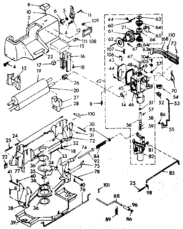 Wringer and wringer gear case assembly