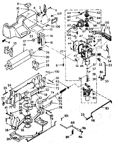 Wringer and wringer gear case assembly