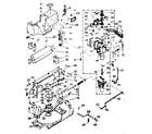 Kenmore 1106802911 wringer and wringer gear case assembly diagram