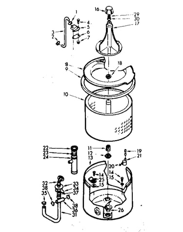 Tub and basket assembly