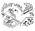 Kenmore 1106803100 top and console assembly diagram