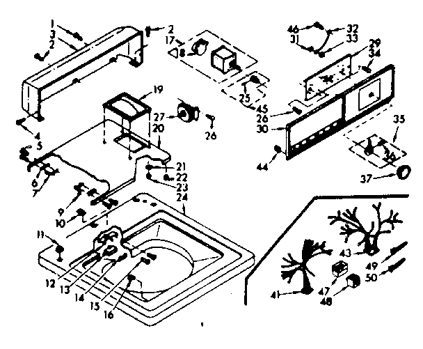 Top and console assembly