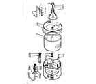 Kenmore 1106803101 tub and basket assembly diagram