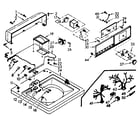 Kenmore 1106803101 top and console assembly diagram
