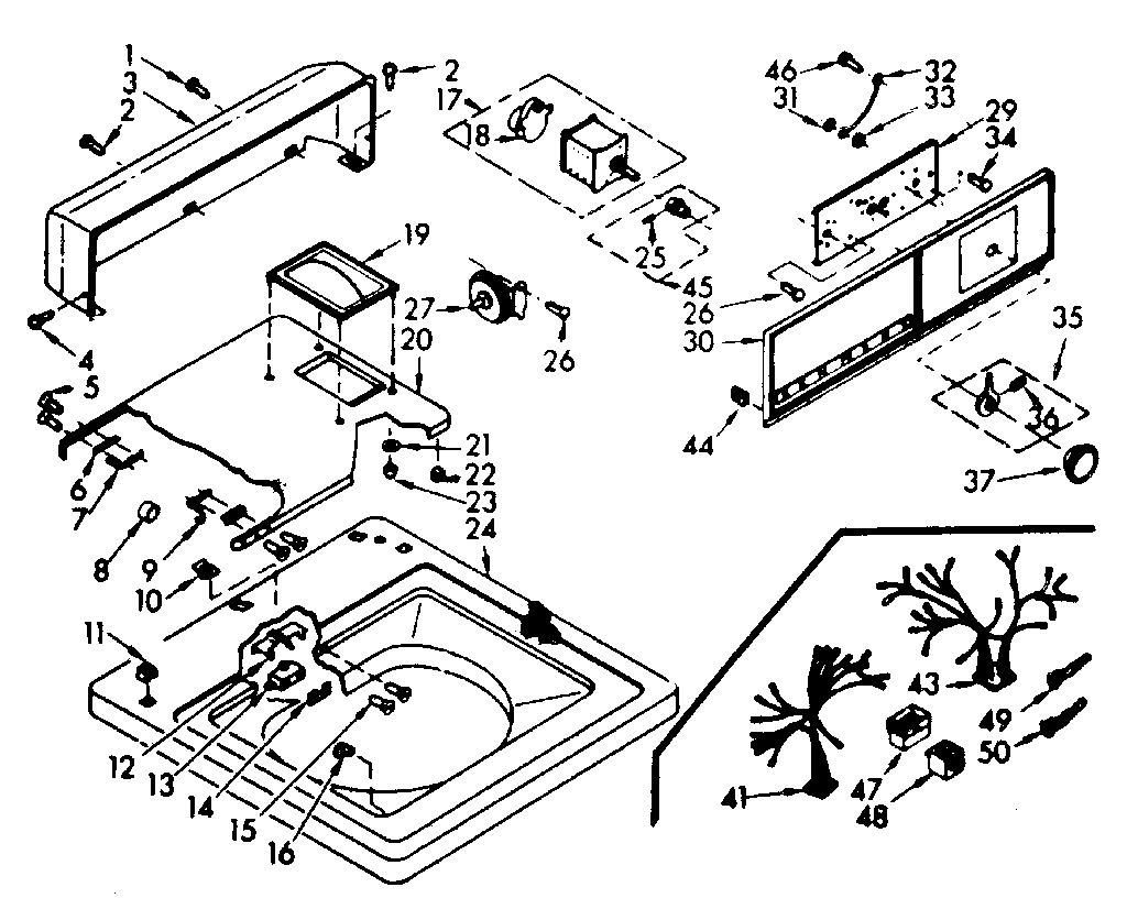 Top and console assembly