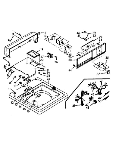 Top and console assembly