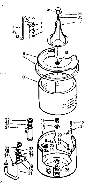 TUB AND BASKET ASSEMBLY