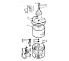 Kenmore 1106803102 tub and basket assembly diagram