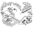 Kenmore 1106803102 top and console assembly diagram