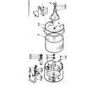Kenmore 1106803103 tub and basket assembly diagram