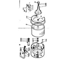 Kenmore 1106803104 tub and basket assembly diagram