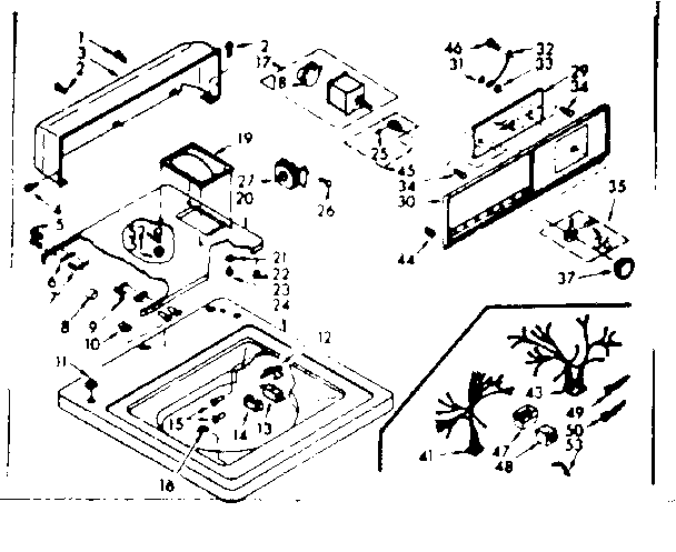 Top and console assembly