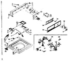Kenmore 1106803401 top and console assembly diagram