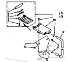 Kenmore 1106803402 filter assembly diagram