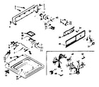 Kenmore 1106803500 top and console assembly diagram