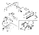 Kenmore 1106803501 top and console assembly diagram
