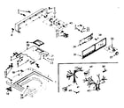 Kenmore 1106803502 top and console assembly diagram