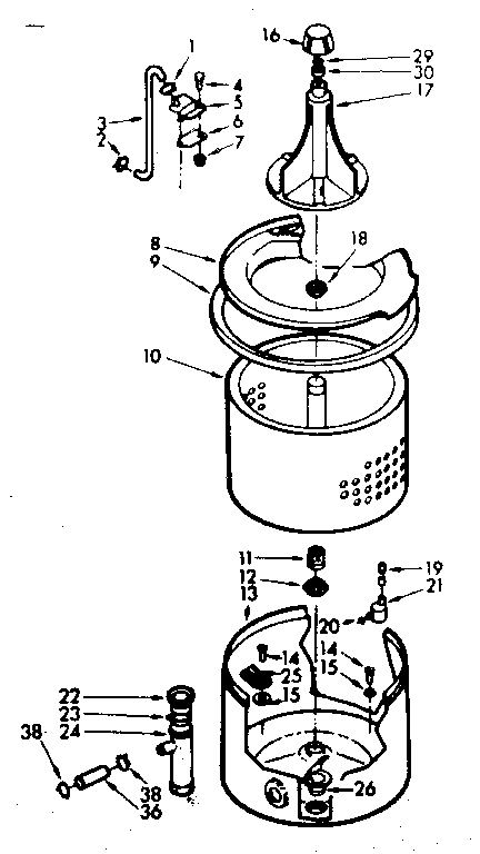 TUB AND BASKET ASSEMBLY