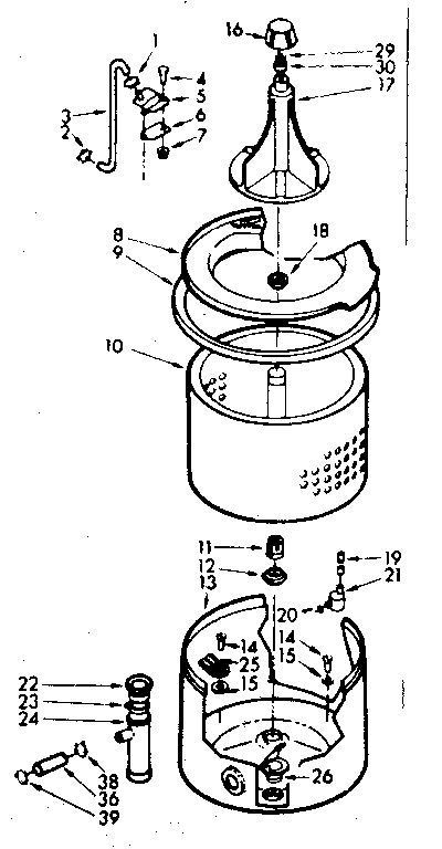 TUB AND BASKET ASSEMBLY