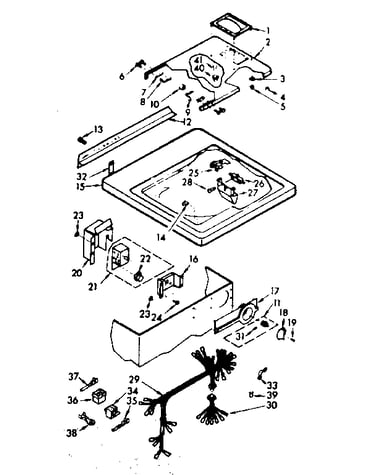Top and control assembly