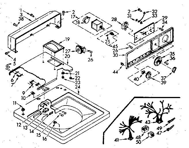 Top and console assembly