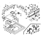 Kenmore 1106804101 top and console assembly diagram