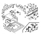 Kenmore 1106804102 top and console assembly diagram