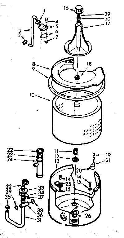 TUB AND BASKET ASSEMBLY