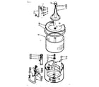 Kenmore 1106804103 tub and basket assembly diagram