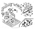 Kenmore 1106804103 top and console assembly diagram