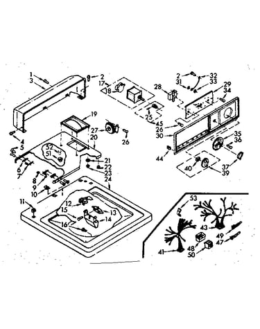 Top and console assembly