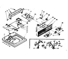 Kenmore 1106804200 top and console assembly diagram